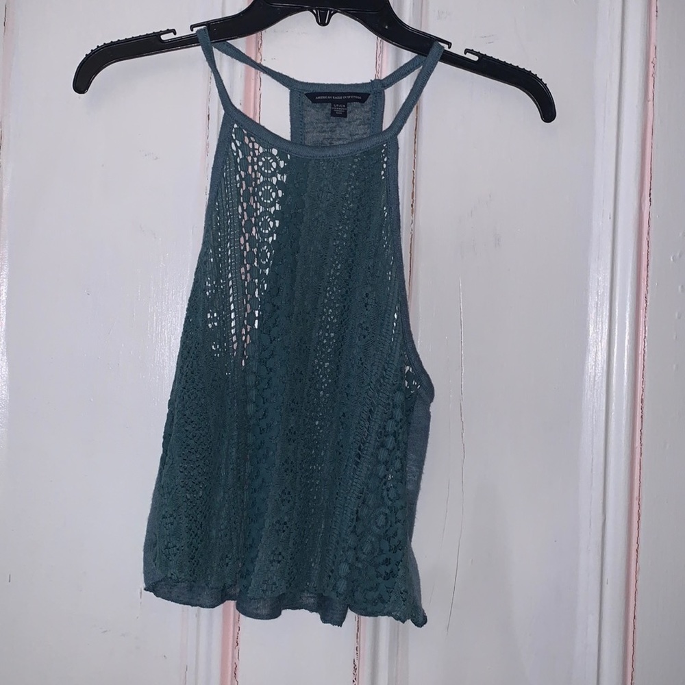American eagle tank. Green. Size small